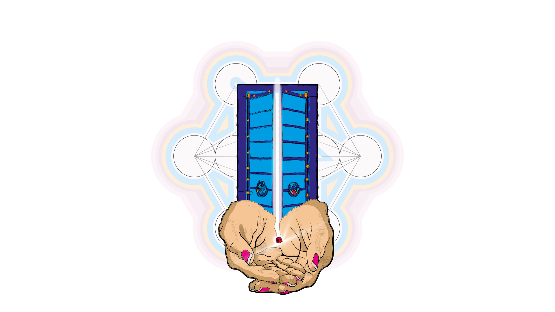 Illustration of doors