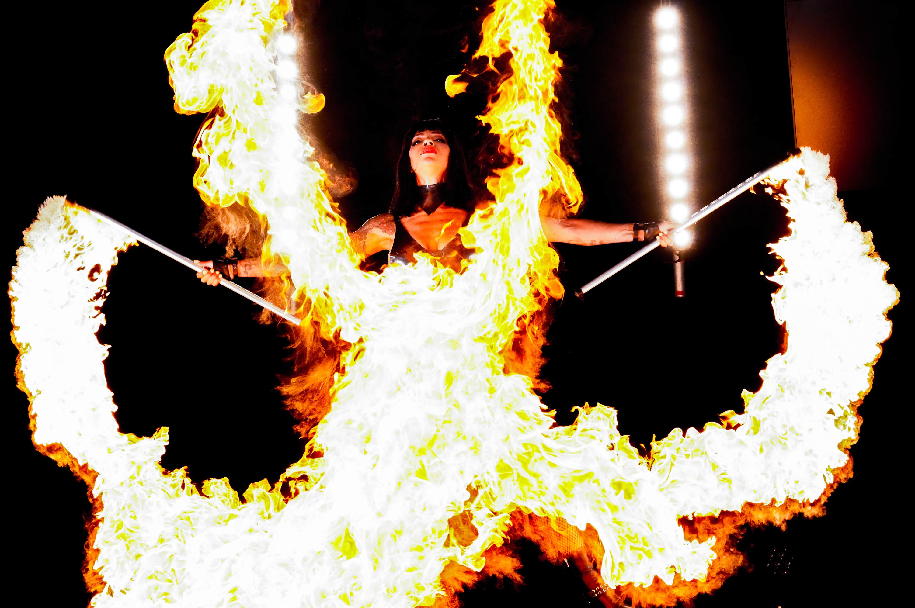Fuel Girls performing at the Big London Tattoo Show 2022